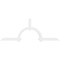 Ekena Millwork Ericson Architectural Grade PVC Gable Bracket, 96"W x 36"H x 2"D x 4"F, 9/12 Pitch GBP096X36X0204ERI00 - alternate 2